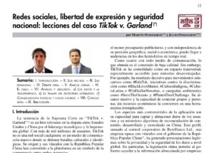 Opinión sobre el caso TikTok v Garland