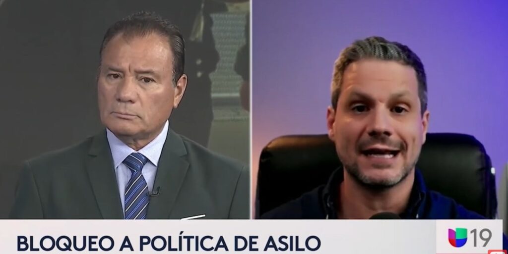 Entrevista Univisión sobre asilo